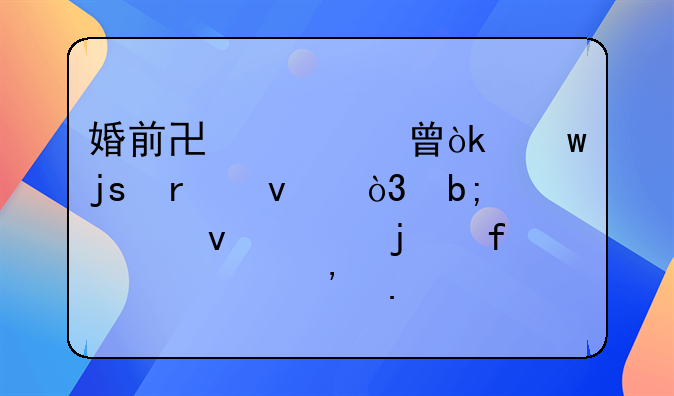 婚前协议书：保障未来，明确权责的智慧选择